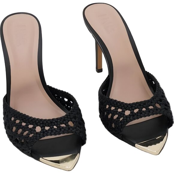 INC International Concepts Amra Woven Slide Sandals Black Women's US 7.5M - Picture 1 of 6